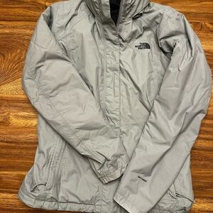 The North Face Light Gray Outdoor Jacket